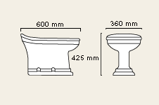 Bidet with 1 Tap Hole. additional image