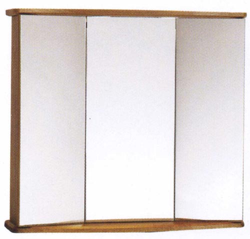 Cherry Gallassia 3 door bathroom cabinet, lights & shaver socket. additional image