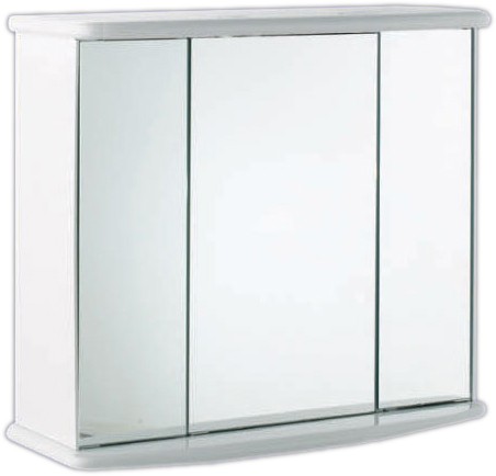 Gallassia 3 door wall cabinet. Lights + shaver socket. 775x730x250mm. additional image