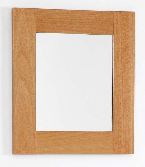 Beech bathroom mirror. Size 400x450mm. additional image