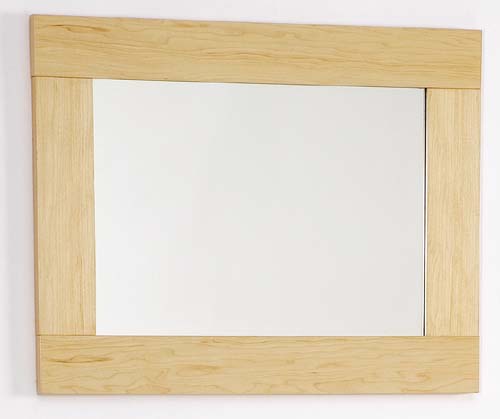 Beech bathroom mirror. Size 500x450mm. additional image