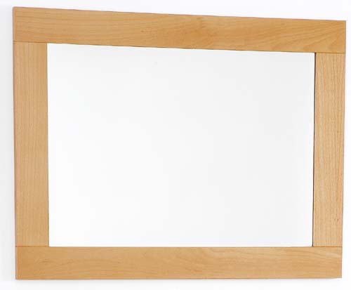 Beech bathroom mirror. Size 800x600mm. additional image