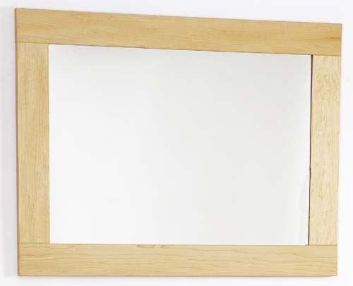 Maple bathroom mirror. Size 800x600mm. additional image