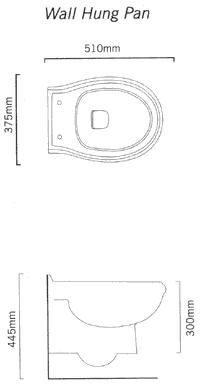 3 Piece Wall Hung Bathroom Suite. additional image