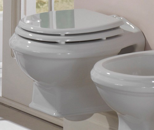 Wall  Hung Toilet Pan And Seat. additional image