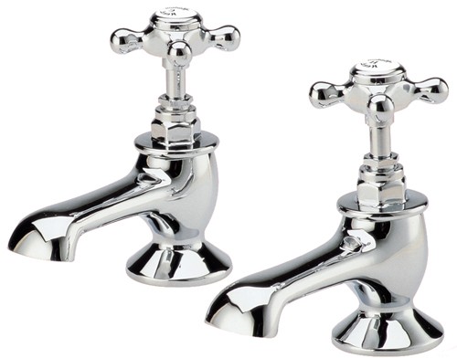 Bath taps (Pair, Chrome) additional image