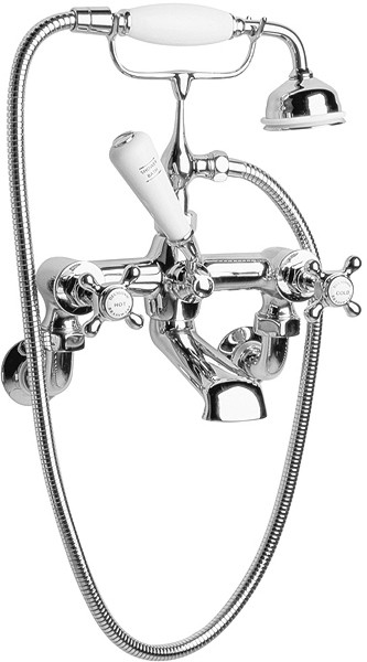 Wall mounted bath shower mixer (Chrome) additional image