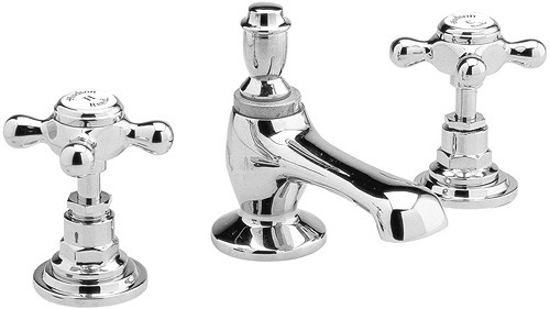 3 tap hole basin mixer + free pop up waste additional image