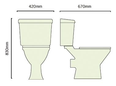 Birch 650mm Vanity Suite With Vanity Unit, Basin, Toilet & Seat. additional image