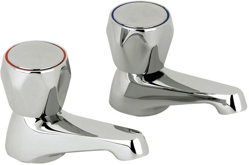 Bath taps (Pair, Chrome) additional image