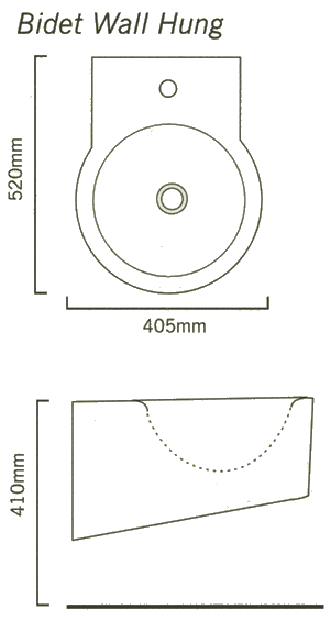 Wall Hung Bidet. additional image