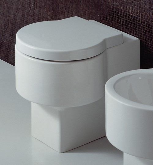 Back To Wall Toilet Pan With Seat And Cover. additional image