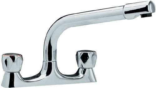 Dualflow deck sink mixer tap (Chrome) additional image
