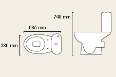 WC with cistern and fittings additional image