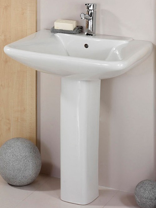 1 Tap Hole Basin and Pedestal. additional image