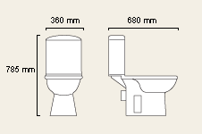 WC with cistern and fittings additional image