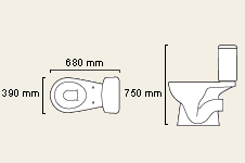 WC with cistern and fittings additional image