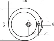 1 Tap Hole Vanity Basin. additional image