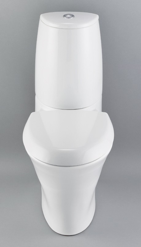 Toilet With Seat, Push Flush Cistern And Fittings. additional image