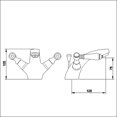 Mono basin mixer tap (Chrome) + Free pop up waste additional image