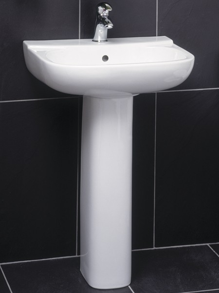 1 Tap Hole Basin & Pedestal. 550mm. additional image