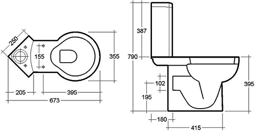 4 Piece Corner Bathroom Suite With 1 Tap Hole Basin. additional image