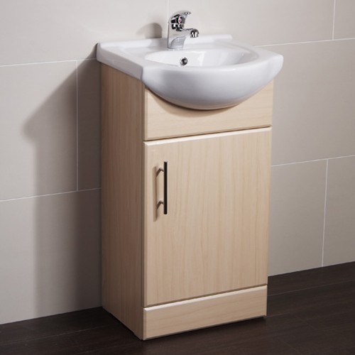 450mm Beech Vanity Unit, Ceramic Basin, Fully Assembled. additional image