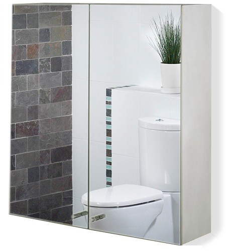 2 Door Mirror Bathroom Cabinet. 600x670x120mm. additional image