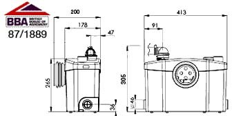 Sanipro macerator. additional image