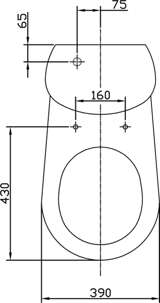 Contemporary Toilet With Push Flush Cistern. additional image