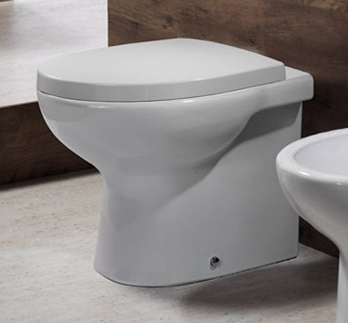 Back To Wall Toilet With Soft Close Seat.  Size 385x580mm. additional image