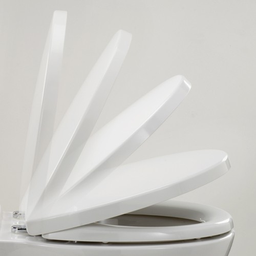 Soft Close Toilet Seat (White). additional image