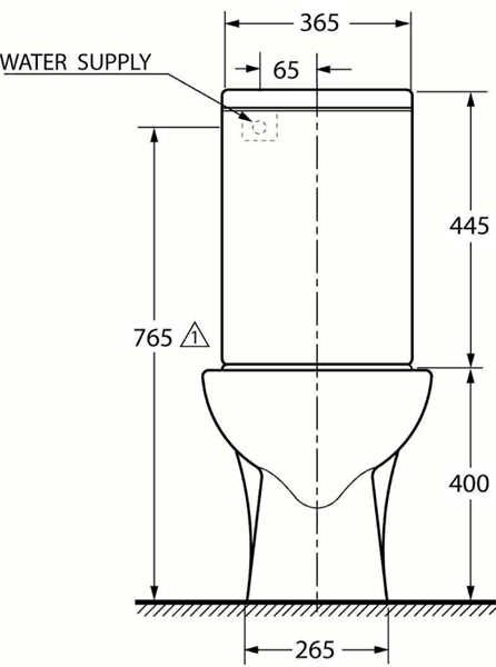 4 Piece Bathroom Suite. Toilet, Soft Close Seat, 51cm Basin. additional image