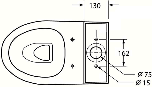 4 Piece Bathroom Suite. Toilet, Soft Close Seat, 51cm Basin. additional image