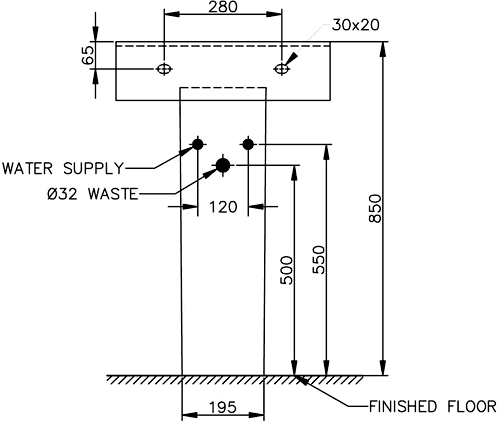 3 Piece Bathroom Suite, Back To Wall Toilet Pan, 51cm Basin. additional image