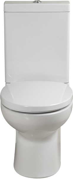 Modern Toilet, Push Flush Cistern & Soft Close Seat. additional image