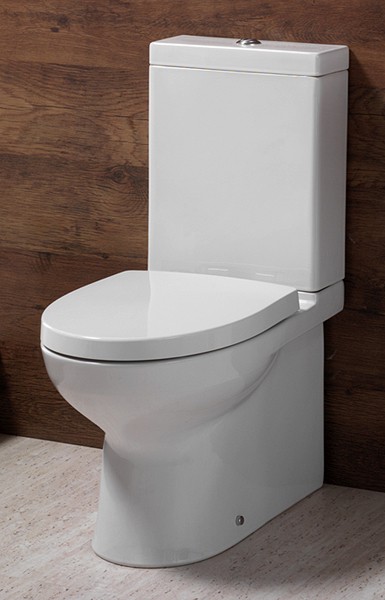 Modern Toilet, Push Flush Cistern & Soft Close Seat. additional image