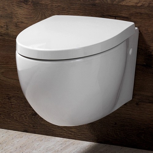 Wall Hung Toilet Pan, Soft Close Seat.  Size 385x515mm. additional image