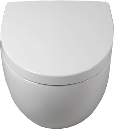 Wall Hung Toilet Pan, Soft Close Seat.  Size 385x515mm. additional image