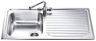 Cucina 1.0 Bowl  Stainless Steel Kitchen Sink ,Right Hand Drainer. additional image