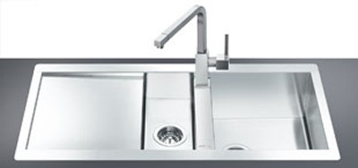 1.5 Bowl Stainless Steel Flush Fit Sink, Left Hand Drainer. additional image