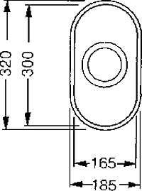 1.0 Bowl Oval Stainless Steel Undermount Kitchen Sink. 160mm. additional image