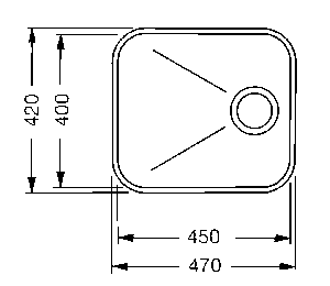 1.0 Bowl Stainless Steel Undermount Kitchen Sink. 450mm. additional image