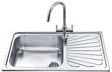 1.0 Large Bowl Stainless Steel Kitchen Sink, Right Hand Drainer. additional image