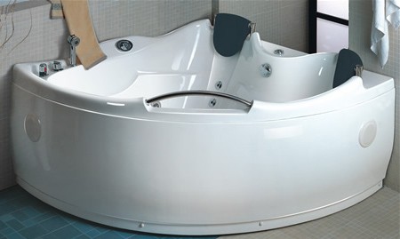 Whirlpool bath for two people.  Left Hand. 1510x1510mm. additional image