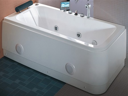 Deluxe Whirlpool Bath wth TV.  Right Hand. 1690x800mm. additional image