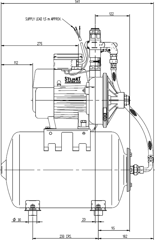 Single Flow Pump With Tank (+/- Head. 3.2 Bar). additional image