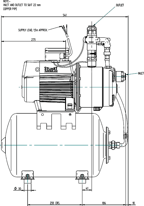 Single Flow Pump With Tank (+/- Head. 4.7 Bar). additional image