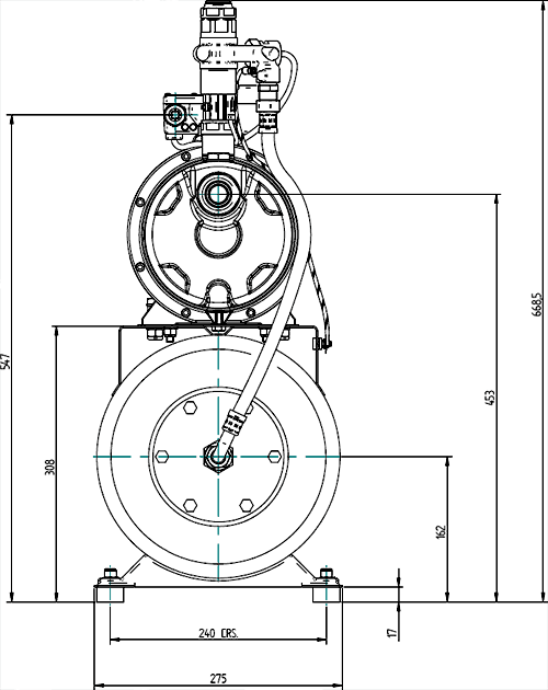 Single Flow Pump With Tank (+/- Head. 4.7 Bar). additional image