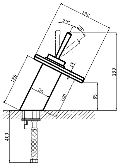 Square Waterfall Basin Mixer Tap With Round Column. additional image